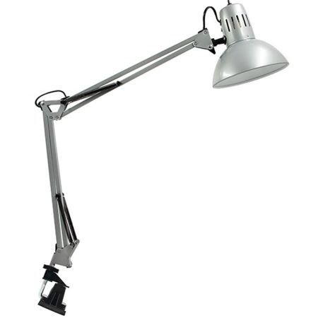 M1070 1x40W E27 srebrna stona lampa Mitea Lighting