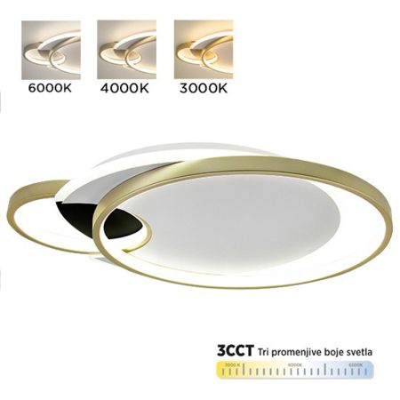 M205495-WGB LED plafonska lampa zlatno-bela 3000-6000K Mitea Lighting (25 mes.)