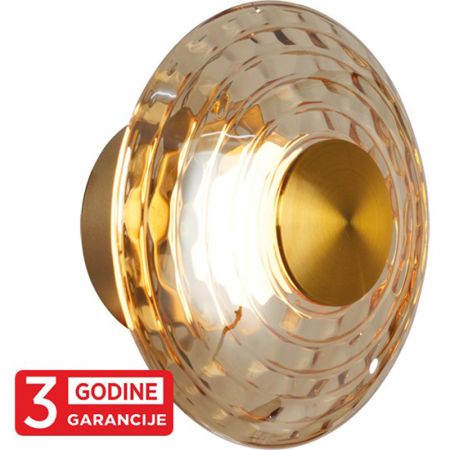 ECLIPTICA MAW9451-1 staro zlato+amber zidna lampa 1x6W 3000K  LED 3y Mitea Lighting