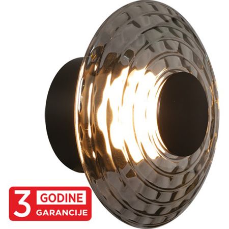 ECLIPTICA MAW9451-1 siva+smoky zidna lampa 1x6W 3000K  LED 3y Mitea Lighting