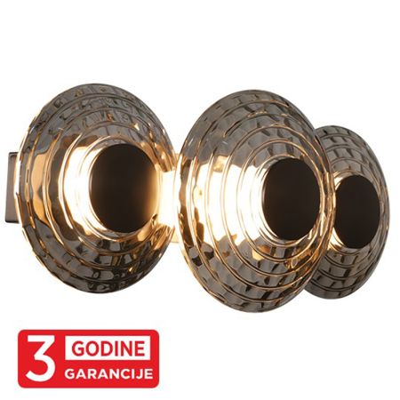 ECLIPTICA MAW9451-3 siva+smoky zidna lampa 3x6W 3000K  LED 3y Mitea Lighting