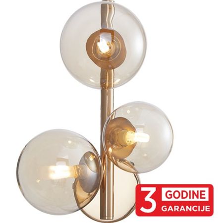 GLOBE MAW9225-3  sampanj zlatno+belo zidna lampa sa prekidacem 3xG9 3y Mitea Lighting