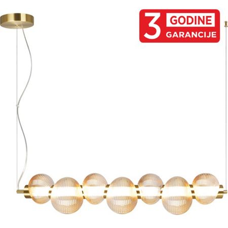 NIMBUS MAP9401-7A zlatna+amber LED visilica 22W 3000K 3y Mitea Lighting