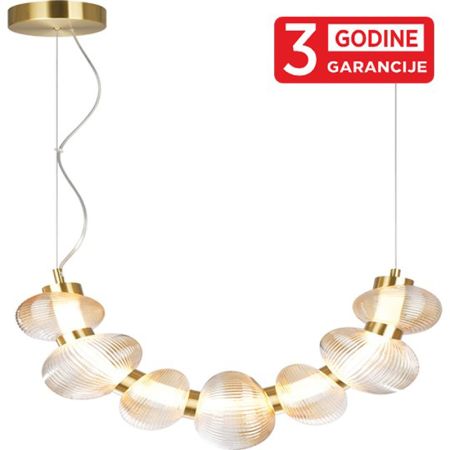 NIMBUS MAP9401-7B zlatna+amber LED visilica 26W 3000K 3y Mitea Lighting