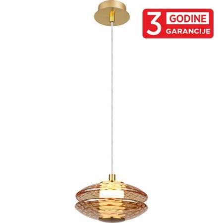 ECLIPTICA MAP9451-1 staro zlato+amber visilica 1x6W 3000K LED 3y Mitea Lighting