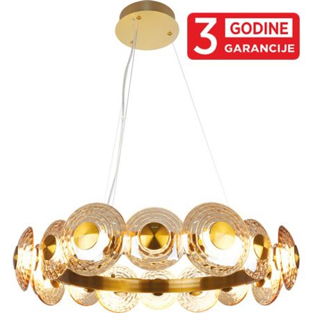 ECLIPTICA MAP9451-16 staro zlato+amber visilica 16x5W 3000K LED 3y Mitea Lighting