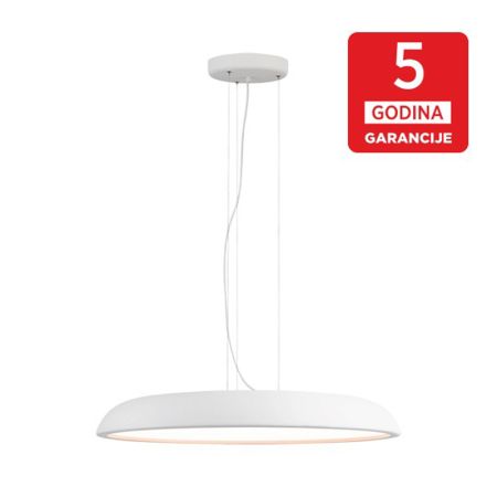 ARCADIA MPD750-800 W peskareno bela LED visilica 91W 3000K 5y Mitea Lighting