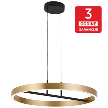 M10944 LED VISILICA 42W 3000K crna+ brušeno zlato 3Y Mitea Lighting
