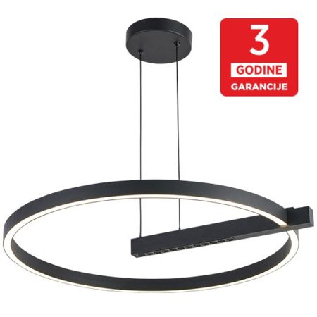 M10956 LED VISILICA 36W 3000K peščano crna 3Y Mitea Lighting