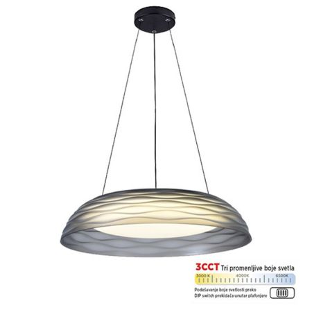 M205537 LED visilica 28W CCT DIP switch bela  Mitea Lighting
