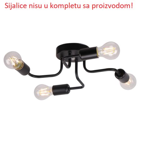 M11038-4 luster 4xE27 Max.60W/220V - Sijalice nisu uključene uz proizvod! Mitea Lighting