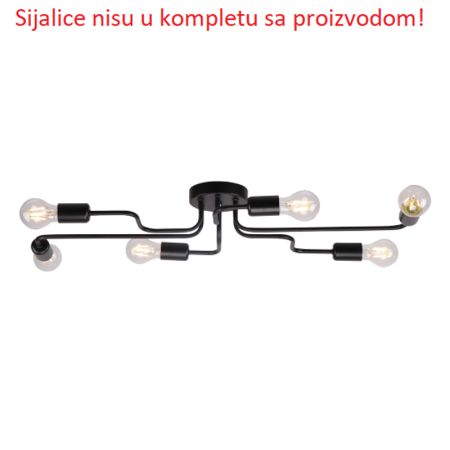 M11038-6 luster 6xE27 Max.60W/220V - Sijalice nisu uključene uz proizvod! Mitea Lighting