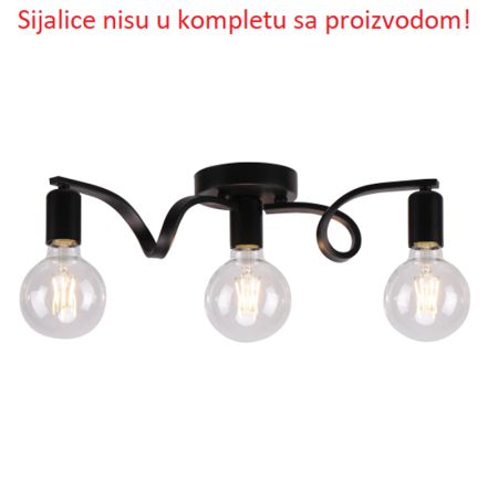 M11040-3 luster 3xE27 Max.60W/220V - Sijalice nisu uključene uz proizvod! Mitea Lighting