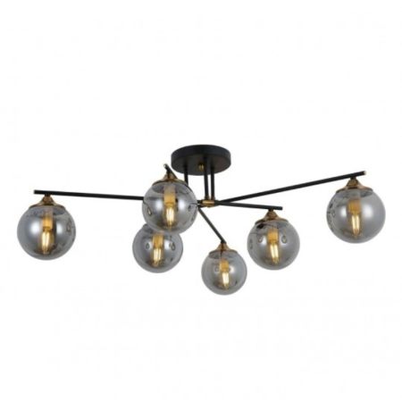 M11080-6 luster crno-zlatni 6xE27 Max.60W/220V Mitea Lighting