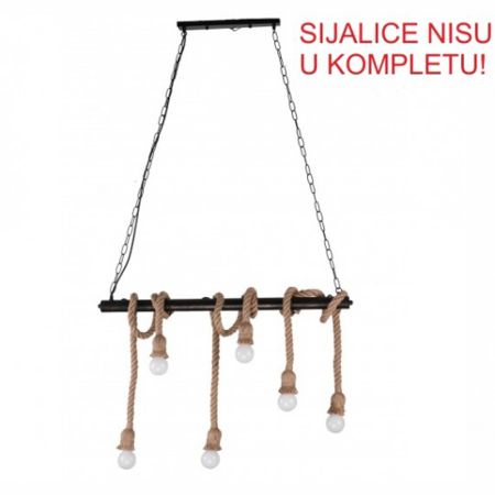 -R M11084-6 luster sa kanapom 6xE27 Max.60W/220V Mitea Lighting