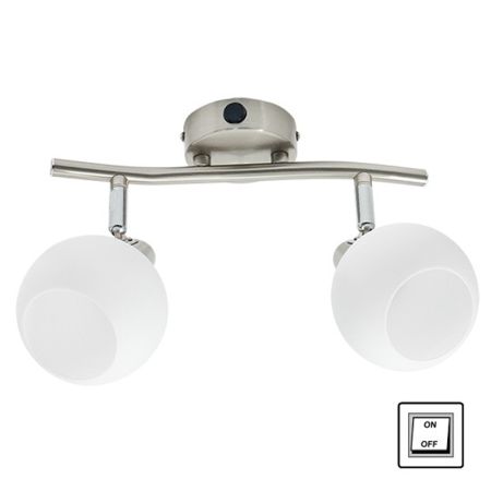 M130520 P Spot lampa šina sa prekidečem 2xE14 40W Mitea Lighting