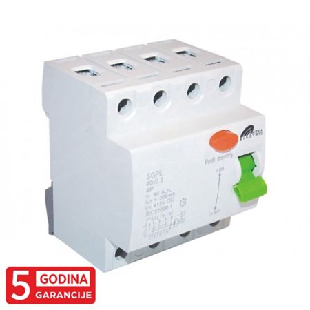 ME-FID sklopka 40A 500mA 3P+N SGPL 5Y Mitea Electric