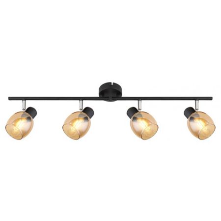 M195140 crna+braon Spot lampa 4xE14 40W Mitea Lighting