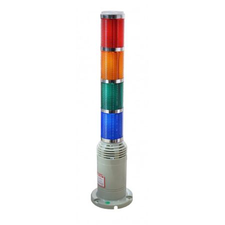 ME-LTA203-4 crvena-naranžasta-zelena-plava signalna lampa, totem 220V (bez tonskog signala) Mitea Electric