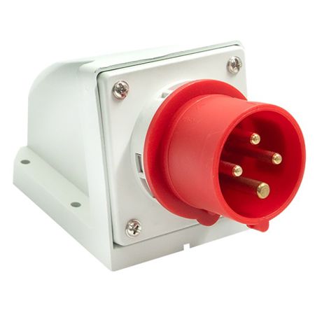 ME-UNU4P-16A IP44 industrijski utikač nazidni Mitea Electric