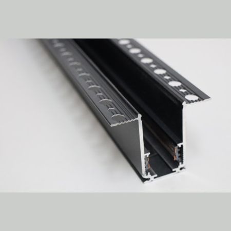 Šina 2m ugradna crna za 48V LED magnetnu rasvetu Mitea Lighting