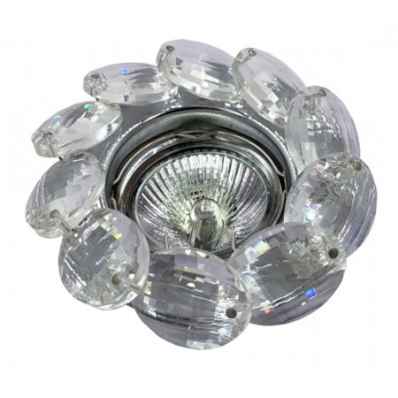 M206074 Ugradna svetiljka hrom+transparentni nizovi okrugla Mitea Lighting