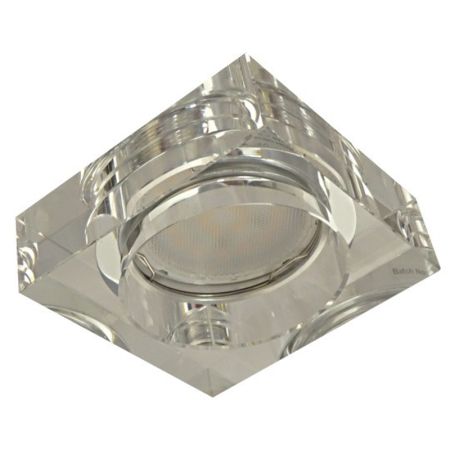-R M206086 AL K9 kristal Ugradna svetiljka-rozetna hrom+transparentna kvadratna Mitea Lighting