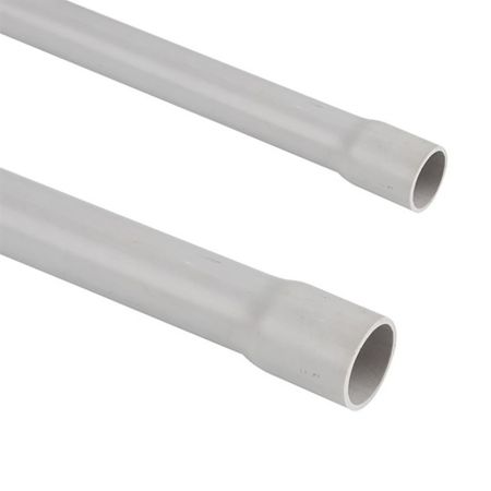 ME-PVC 25mm kruta kablovska cev sa prosirenjem 3m siva 320N IP67 Mitea electric