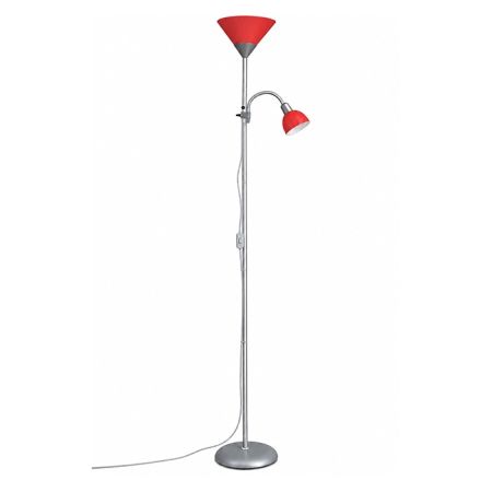 M66 MS crvena podna lampa sa međugajtanskim prekidačem E27 + E14 Mitea Lighting