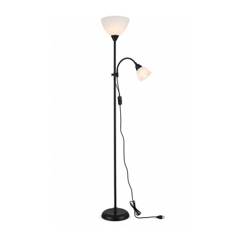M65-MS-C crna podna lampa sa međugajtanskim prekidačem E27 + E14 Mitea Lighting