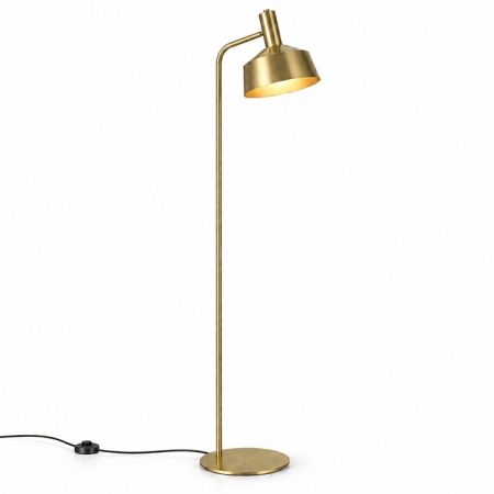 M33-GD zlatna podna lampa sa podnim prekidačem E27 Mitea Lighting