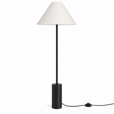 M49-C/BG crna podna lampa sa podnim prekidačem E27 Mitea Lighting