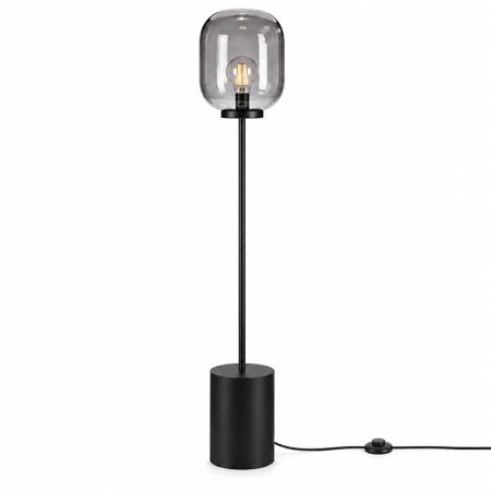 M50-C crna podna lampa sa podnim prekidačem E27 Mitea Lighting