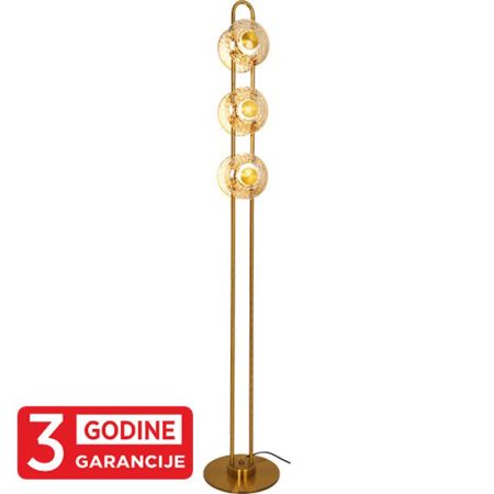 ECLIPTICA MAF9451-6 staro zlato+amber podna lampa 6x5W 3000K  LED 3y Mitea Lighting