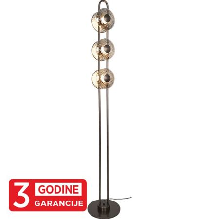 ECLIPTICA MAF9451-6 siva+smoky podna lampa 6x5W 3000K  LED 3y Mitea Lighting