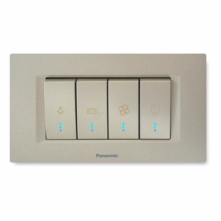 Panasonic 4M zlatni horizontalni kupatilski indikator sa indik. WT9(WVTT40025DR)-EU2 Thea Modular