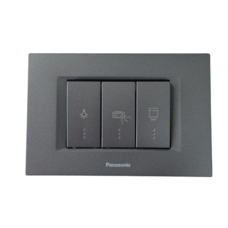 Panasonic 3M tamno sivi horizontalni kupatilski indikator sa indik. WT9(WVTT30025DG)-EU2 Thea Modular