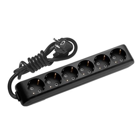 Panasonic CRNA priklj.prenosna sestostruka 6Mx3m 3x1,5mm2 16A 250V WLTB0463-2BL EU4 X-tendia