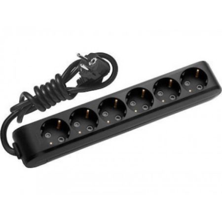 Panasonic CRNA priklj.prenosna sestostruka 6Mx5m 3x1,5mm2 16A 250V WLTB0465-2BL EU4 X-tendia