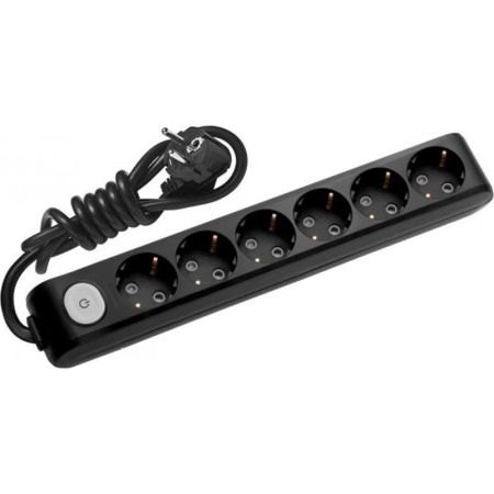 Panasonic CRNA priklj.prenosna sestostruka sa prek.  6MPx2m 3x1,5mm2 16A 250V WLTA0462-2BL EU4 X-tendia