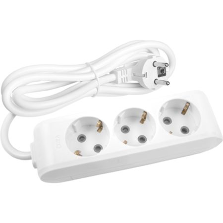Panasonic BELA priklj.prenosna trostruka 3Mx3m 3x1,5mm2  16A 250V WLTB0433-2WH EU4 X-tendia
