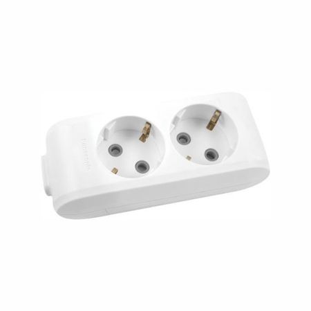 Panasonic podsklop 2M, bela prenosna dvostruka priključnica WLTB0420-2WH EU4 X-tendia 