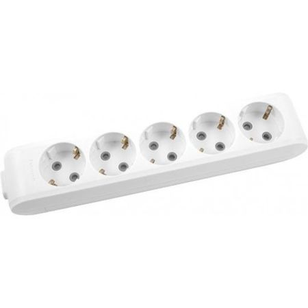 Panasonic podsklop 5M, bela prenosna petostruka priključnica  WLTB0450-2WH EU4 X-tendia