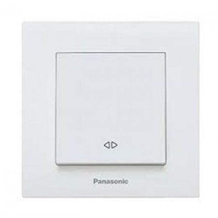 Panasonic unakrsni prekidač beli vijčani 10A 250V WKTC0005-2WH EU4 Karre Plus