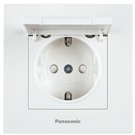 Panasonic šuho priključnica bela sa poklopcem II +DZ vijčana 16A 250V WKTC0210-2WH EU4 Karre Plus