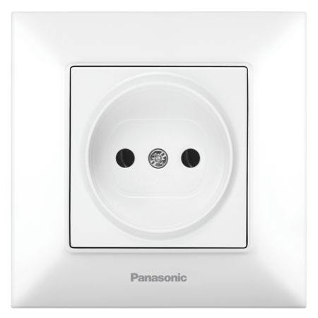 Panasonic KP priklj.suho II WNTC0201-2WH EU4 16A,bez uzemljenja bela, ARKEDIA slim