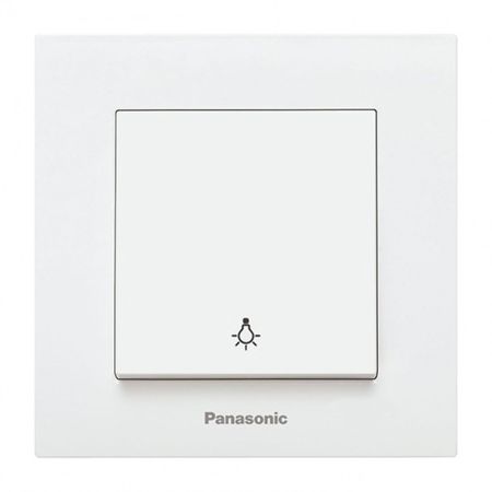 Panasonic taster svetla beli vijčani 10A 250V  WKTC0016-2WH EU4 Karre Plus Panasonic