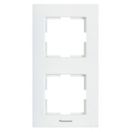 Panasonic okvir beli dvostruki vertikalni WKTF0812-2WH EU4, Karre Plus