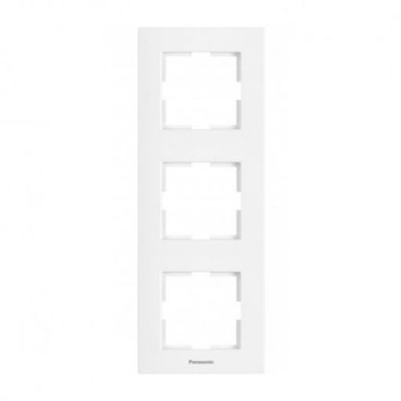 Panasonic okvir beli trostruki vertikalni WKTF0813-2WH EU4, Karre Plus
