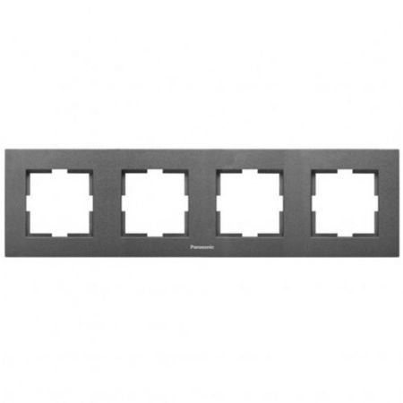Panasonic okvir tamno sivi cetvorostruki horizontalni WKTF0804-2DG EU4, Karre Plus
